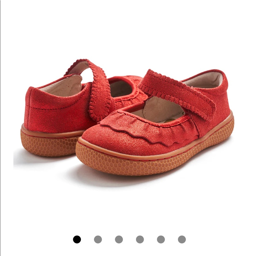 Livie and Luca red ruche classic shoes - toddler girl size 10